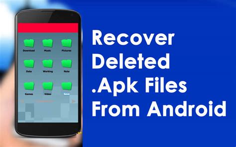 How to recover deleted APK files in Android?