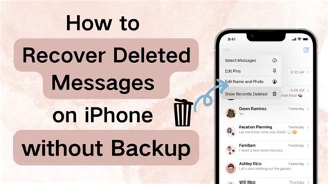 How to recover permanently deleted messages on iPhone without backup?