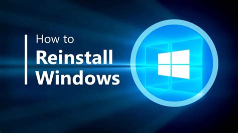 How to reinstall Windows 10 from boot?