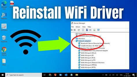 How to reinstall a wireless network adapter driver in Windows?