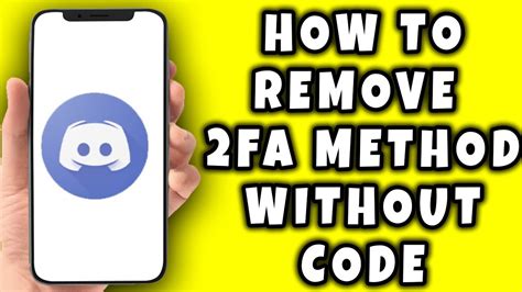 How to remove 2FA without code?