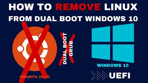 How to remove Ubuntu from BIOS Windows 10?