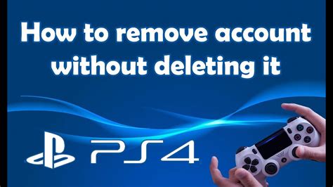 How to remove a PlayStation account from a PS4 without deleting it?