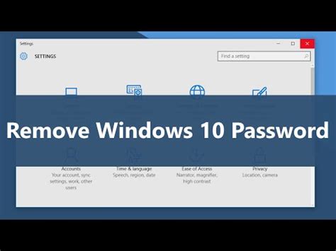 How to remove password in Windows 10 without login reddit?