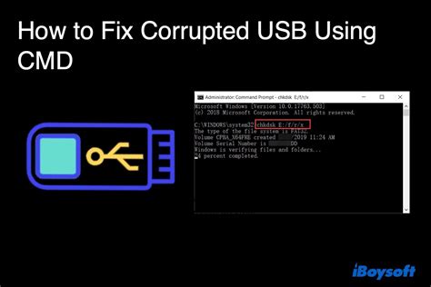 How to repair USB using CMD?