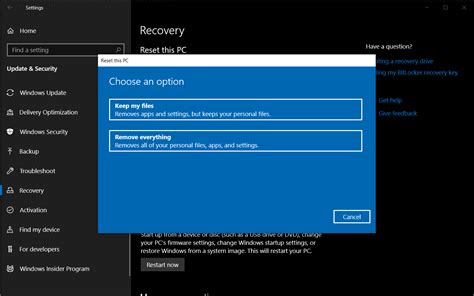 How to reset PC with USB Windows 10?