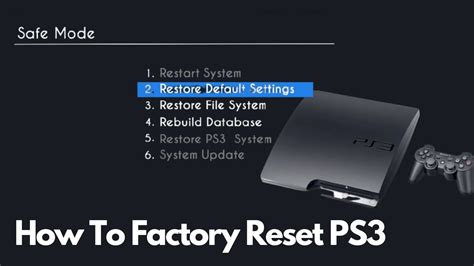 How to reset PS3?