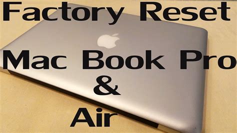 How to reset a MacBook Air?