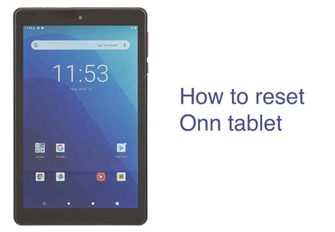 How to reset a tablet?