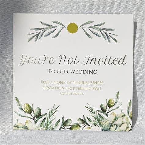 How to respond to someone who was not invited to the wedding?