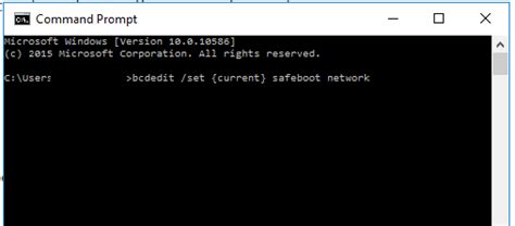 How to restart in Safe Mode with Networking from command line?