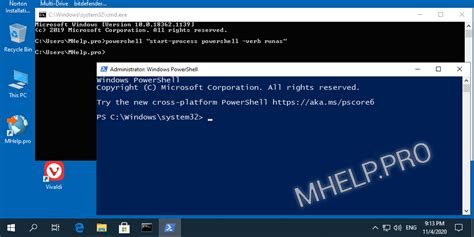 How to run PowerShell as admin from cmd?