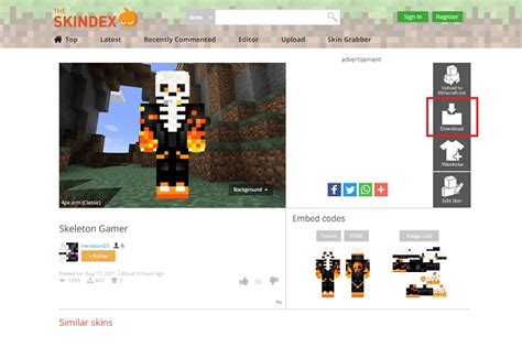 How to safely download Minecraft skins?