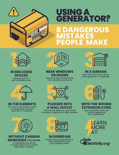 How to safely use a generator?