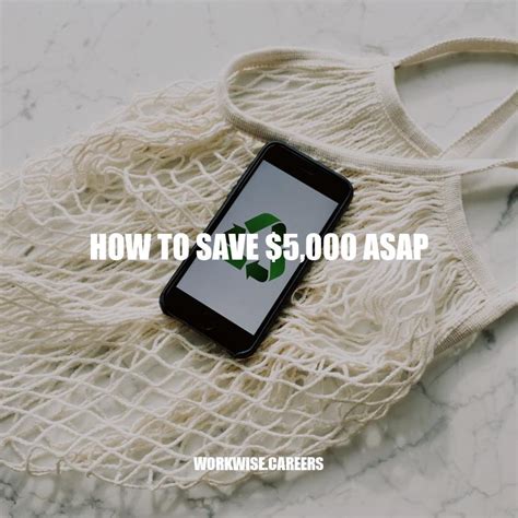 How to save $5,000 ASAP?