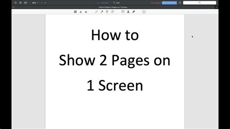 How to see 2 pages on 1 screen?