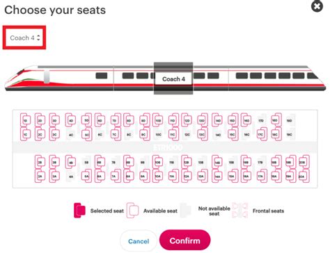 How to select train seats online?