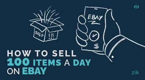 How to sell 100 items a day on eBay?