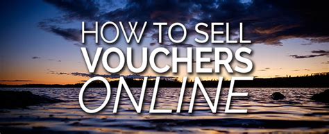 How to sell a voucher online?