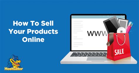 How to sell products online?