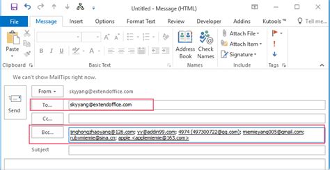 How to send email to multiple recipients without them knowing Outlook?