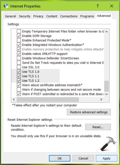 How to set TLS configuration?