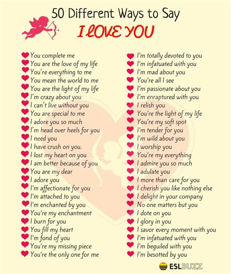 How to show I love you in 100 ways?