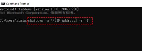 How to shutdown PC with cmd IP?