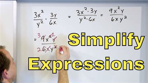 How to simplify algebraic expressions with exponents division?