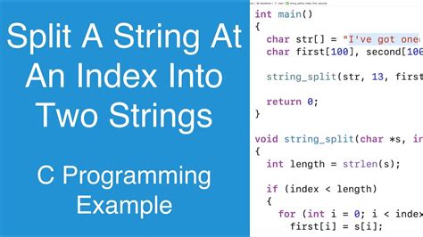 How to split a string in C?