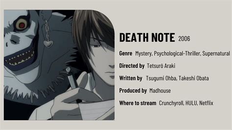 How to start Death Note anime?