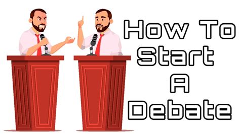 How to start a debate?