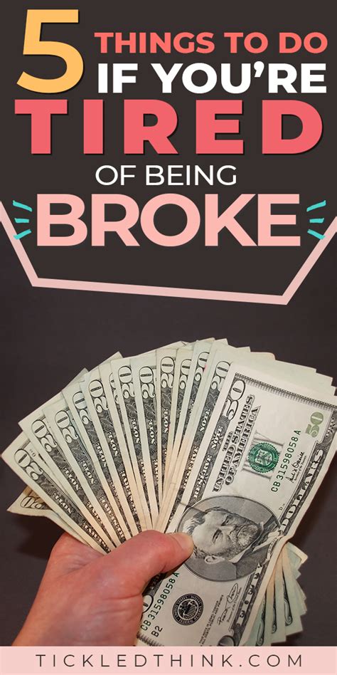 How to stop being broke?
