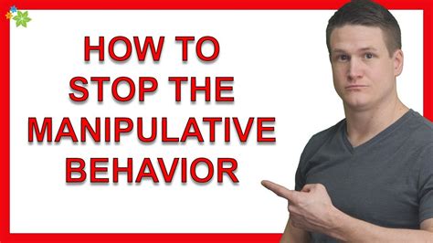How to stop being manipulated?