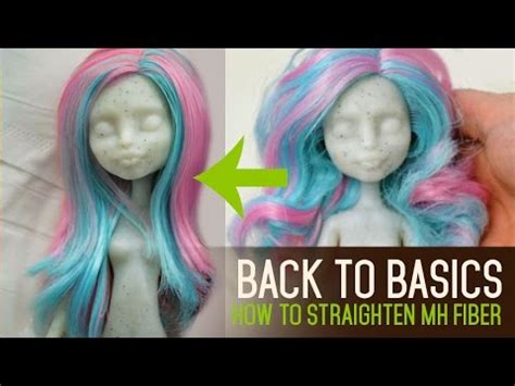 How to straighten Monster High doll hair?