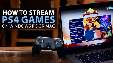 How to stream PS4 games on PC?
