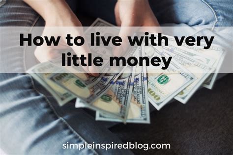 How to survive with less money?