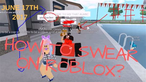 How to swear in Roblox 17?