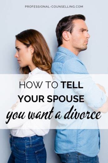 How to tell your husband you want a divorce without hurting him?