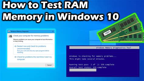 How to test RAM Windows 10 cmd?