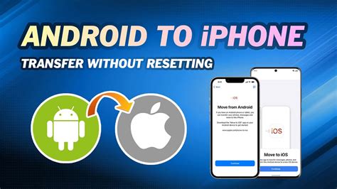 How to transfer data from Android to iPhone without resetting?