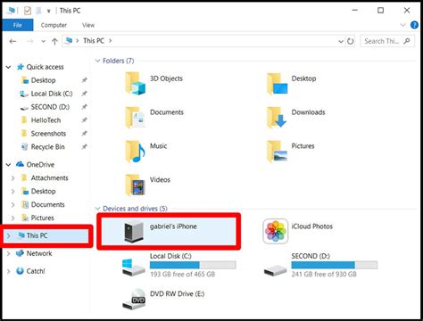 How to transfer photos from iPhone to PC using file explorer?