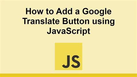 How to translate using js?