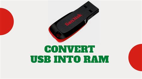 How to turn USB into RAM?