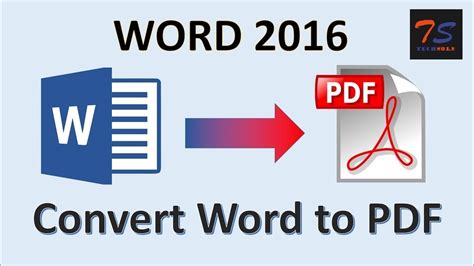 How to turn Word into PDF?