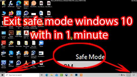 How to turn off safe mode in cmd?