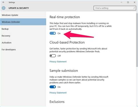 How to turn on Windows Defender?