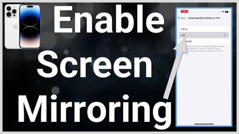 How to turn on screen mirroring?