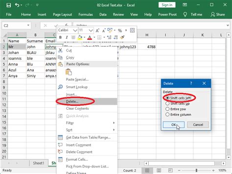 How to type text in Excel?