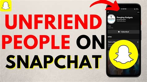 How to unfriend on Snapchat?